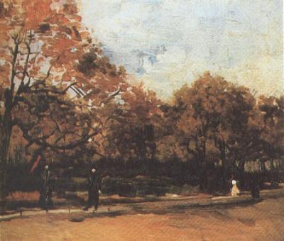 Vincent Van Gogh The Bois de Boulogne with People Walking (nn04) China oil painting art